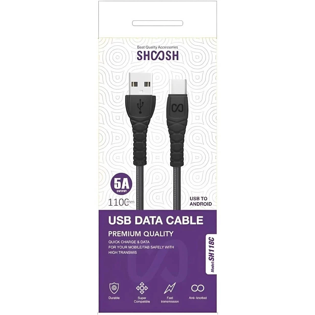 خرید کابل شارژ تایپ سی شوش sh-1118c