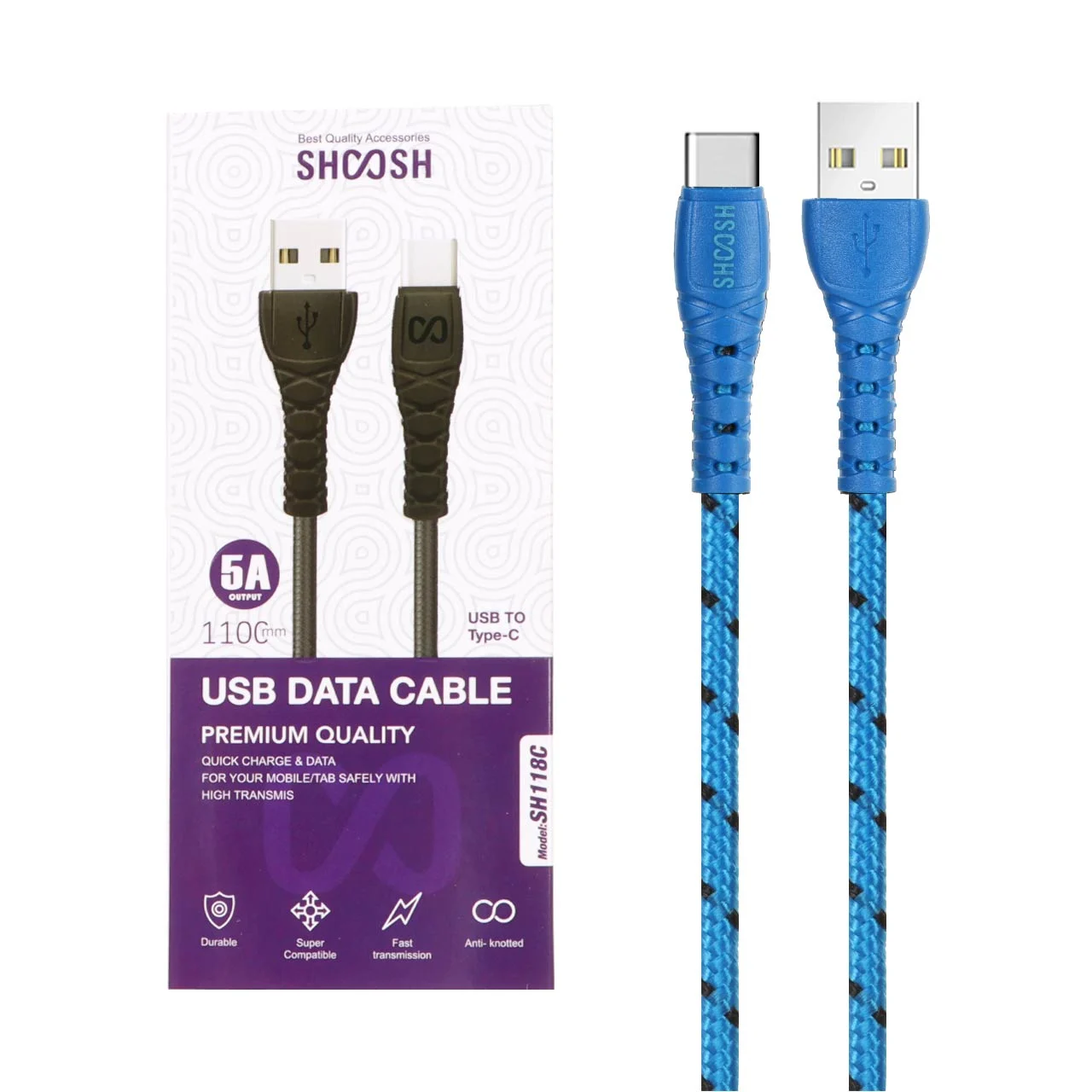 خرید کابل شارژ تایپ سی شوش sh-1118c