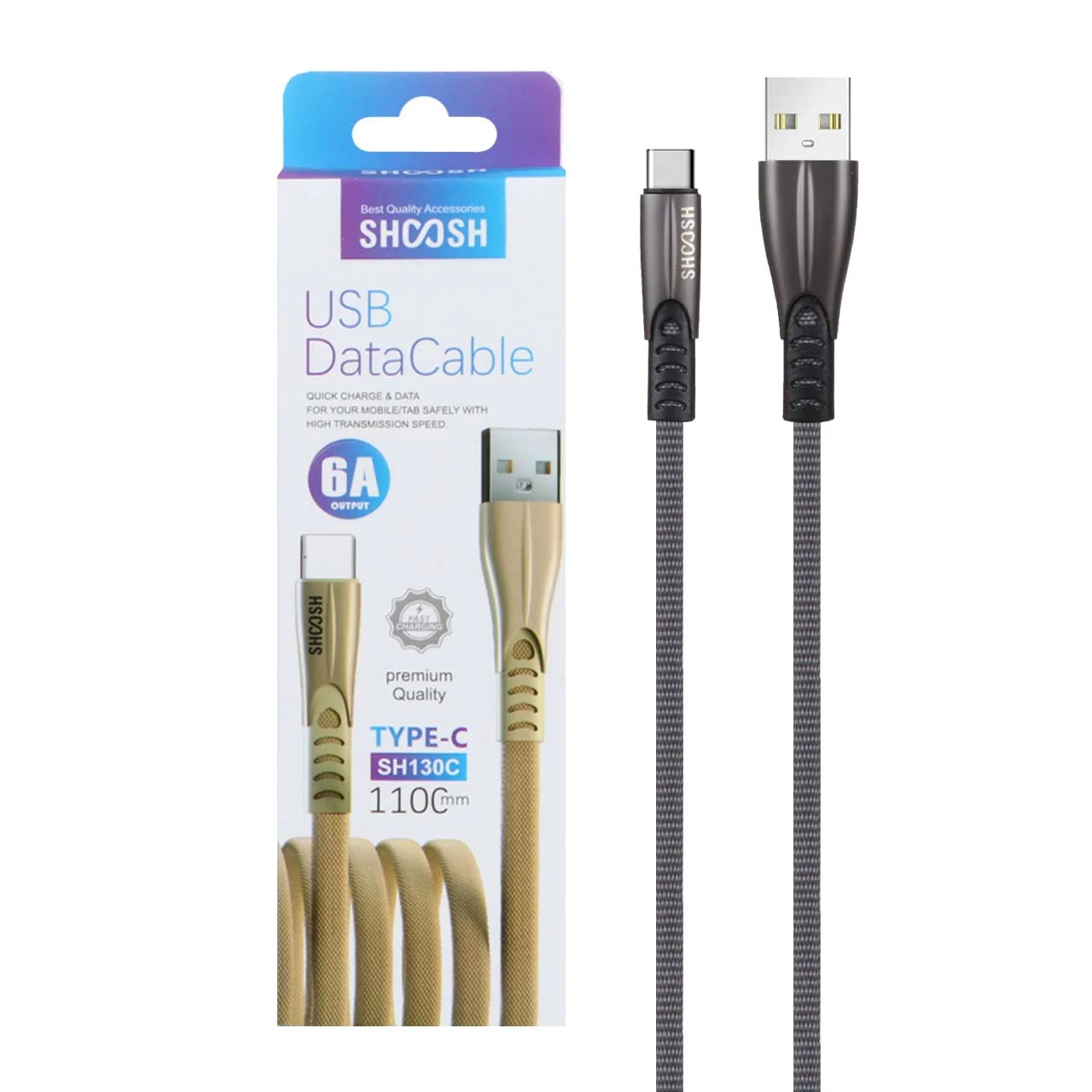 قیمت و خرید کابل شارژ تایپ سی شوش sh-130c